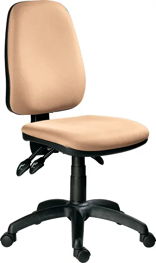 333 ASYN židle kancelářská, koženka BLOOM B 027 - koženka krémová